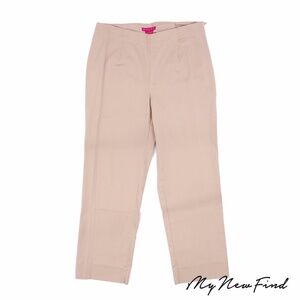 SUNNY LEIGH CROPPED COCKTAIL PANTS HIGH WAIST TAN